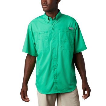 Columbia PFG Tamiami II Short Sleeve, Camisa Verdes Claro Para Hombre | 689104-VSA